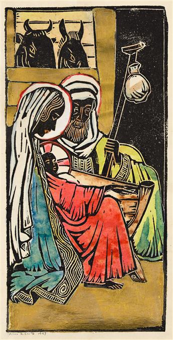 ALLAN ROHAN CRITE (1910 - 2007) Untitled (Nativity Triptych).